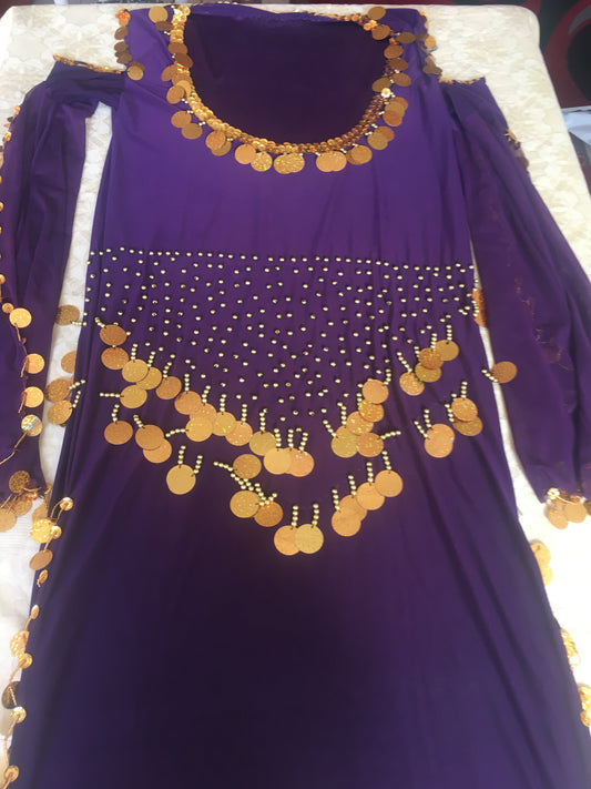 Egyptian Belly Dance Sexy Dress, Saidi Costume, Baladi Galabia, Fallahi Abaya. جلابية رقص شرقى