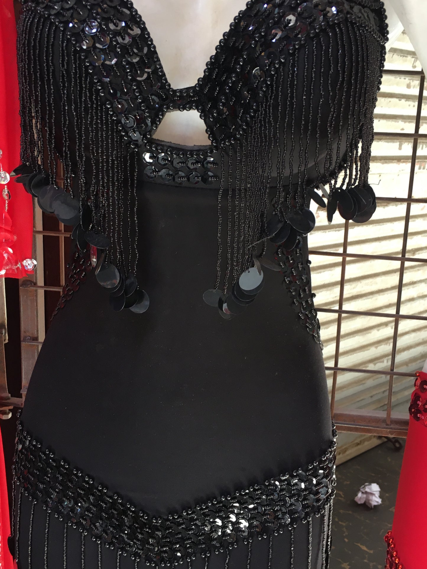 Egyptian Sexy belly dance costume, handmade embroidered bellydance dress unisize