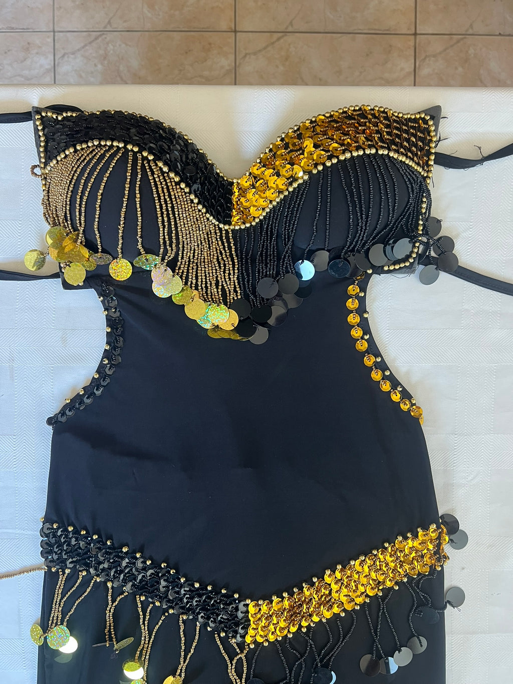 Egyptian Sexy belly dance costume, handmade beaded belly dance dress, بدلة رقص