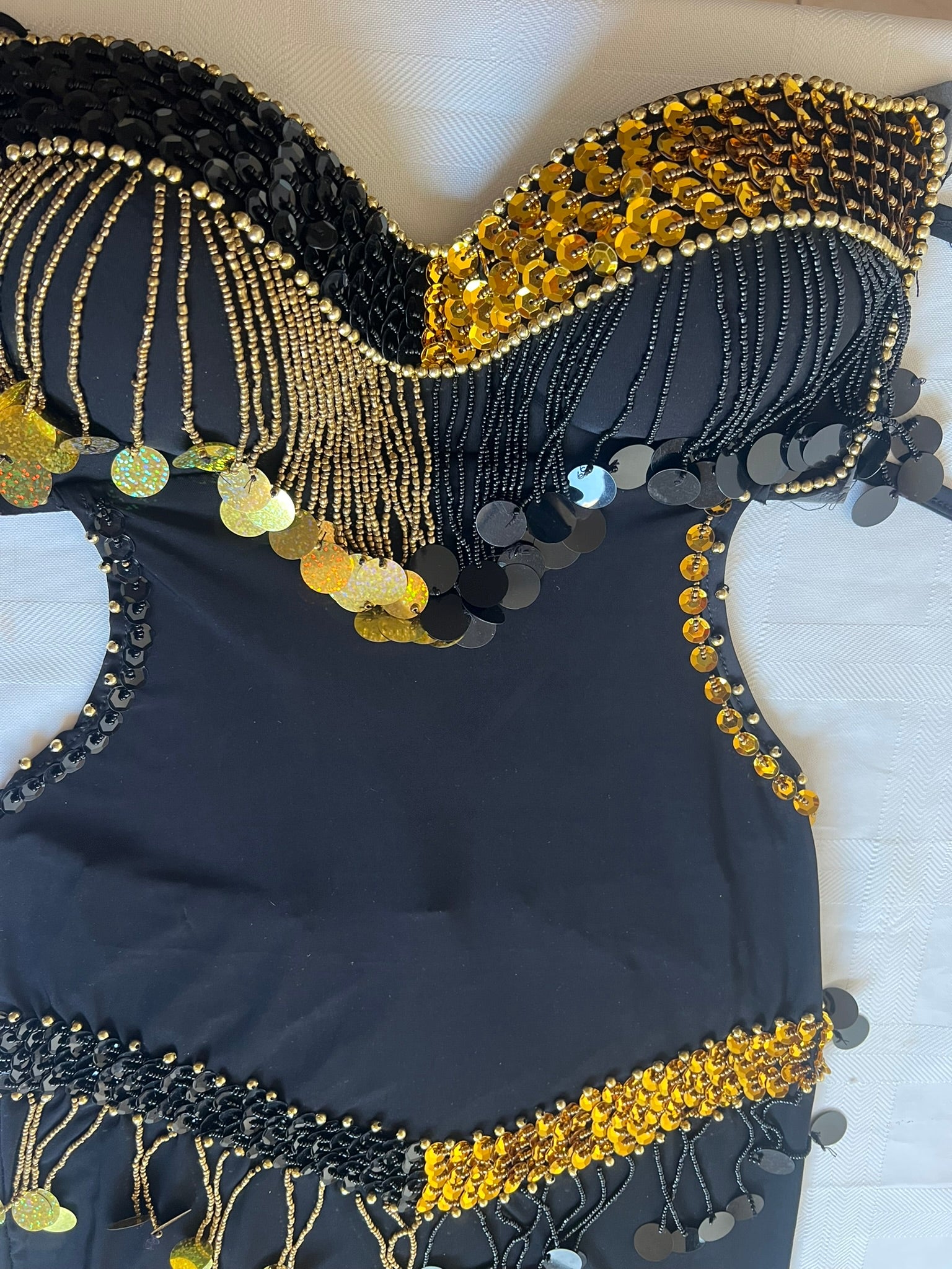 Egyptian Sexy belly dance costume, handmade beaded belly dance dress, بدلة رقص