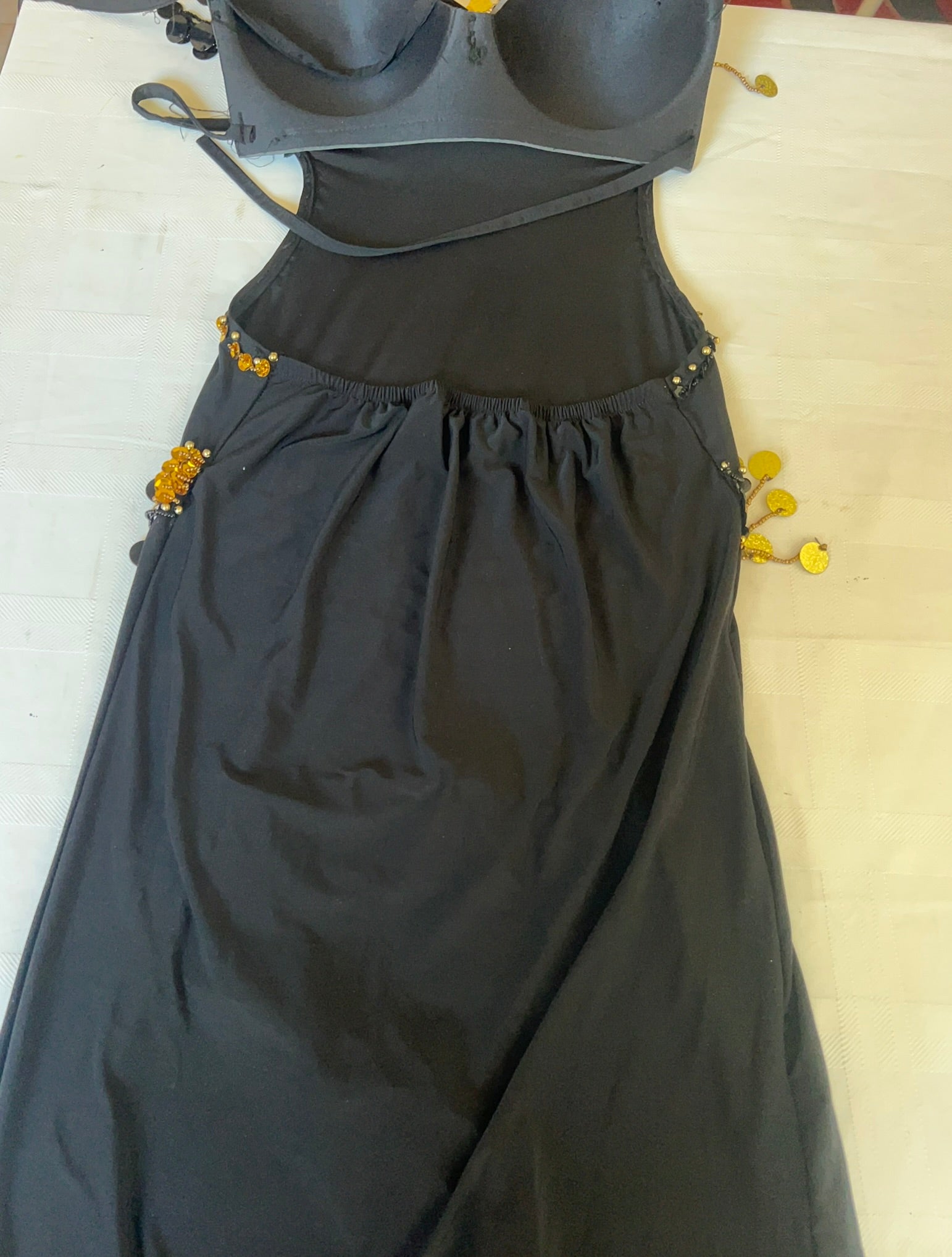 Egyptian Sexy belly dance costume, handmade beaded belly dance dress, بدلة رقص