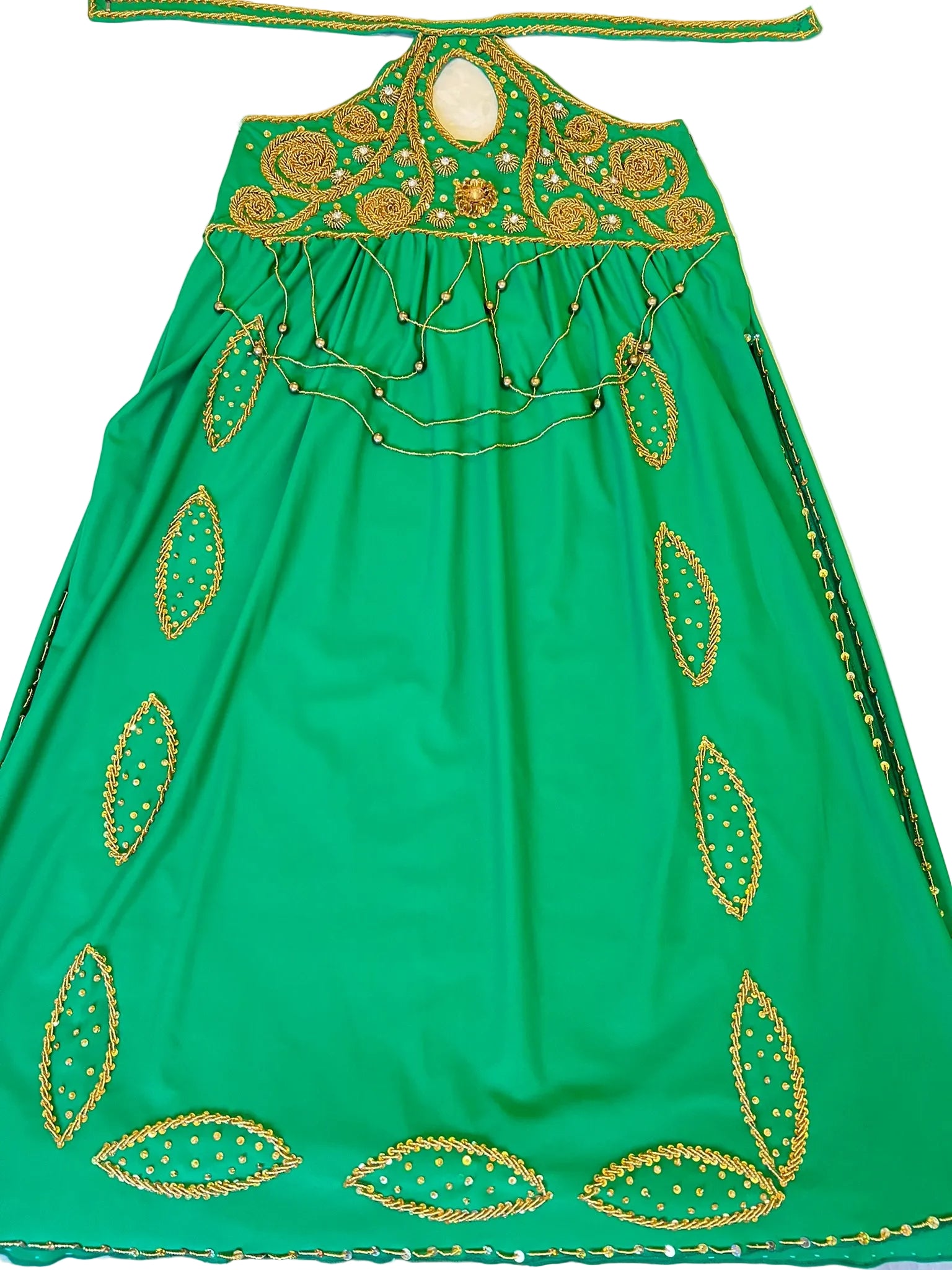 Professional belly dance costume, Egyptian handmade belly dance set/ belly dance skirt and top, Unique design beaded dancing ensemble.