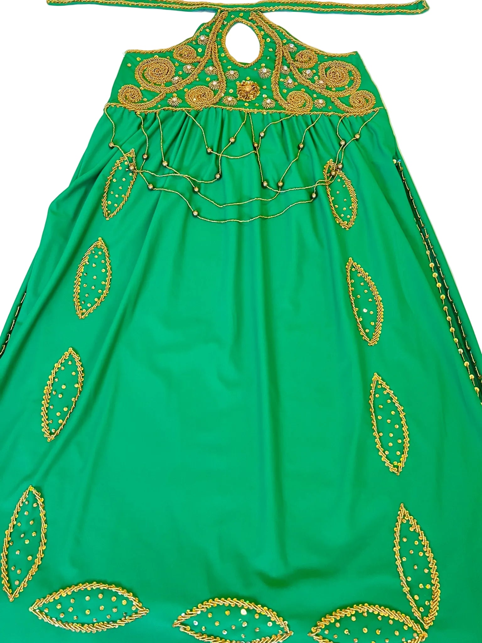 Professional belly dance costume, Egyptian handmade belly dance set/ belly dance skirt and top, Unique design beaded dancing ensemble.