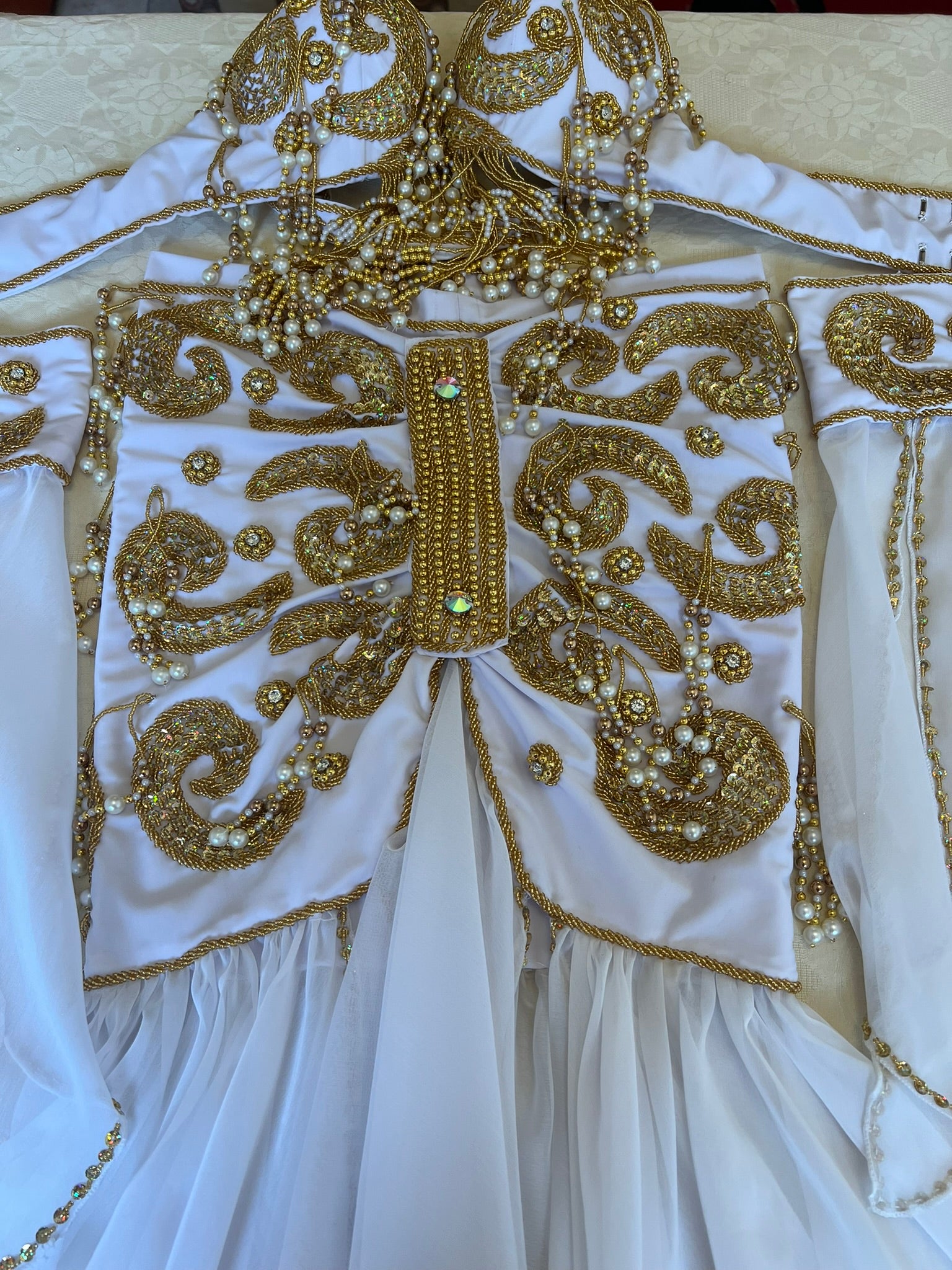 Professional belly dance costume, Handmade beaded embellished belly dance skirt and bra set, High quality