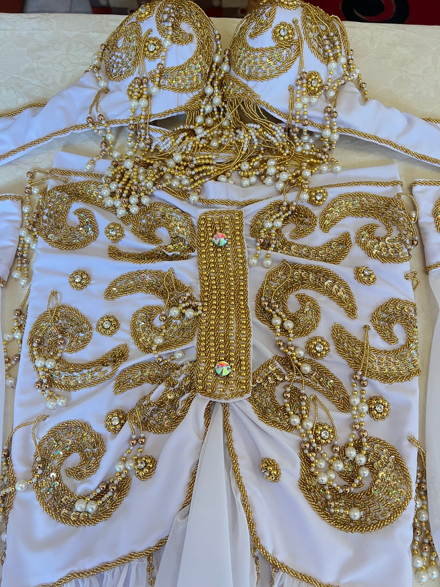 Professional belly dance costume, Handmade beaded embellished belly dance skirt and bra set, High quality