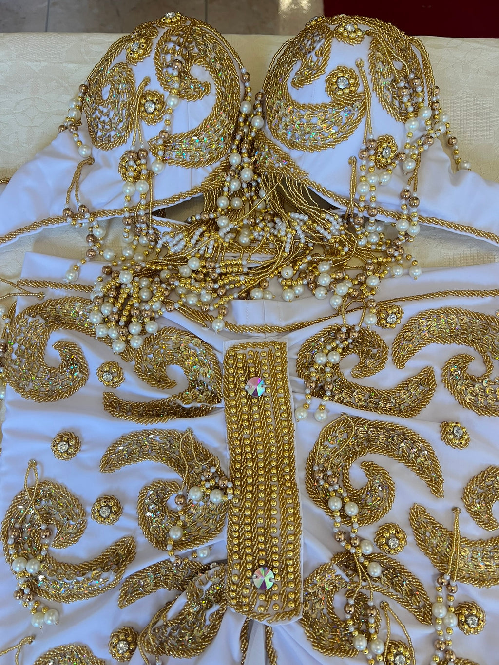 Professional belly dance costume, Handmade beaded embellished belly dance skirt and bra set, High quality