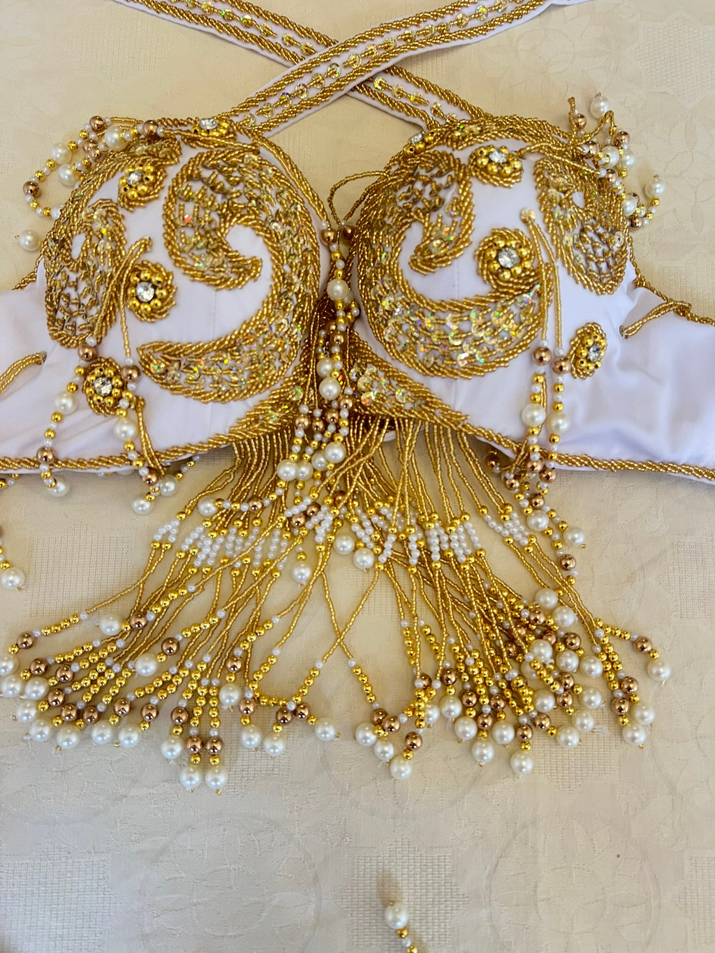 Professional belly dance costume, Handmade beaded embellished belly dance skirt and bra set, High quality