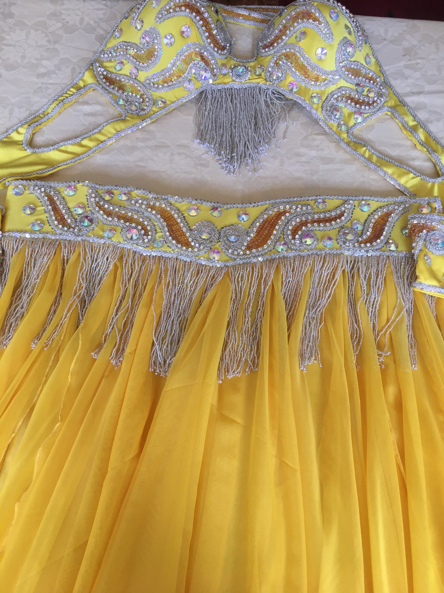 Professional Belly Dance Costume From Egypt BELLYDANCE Custom Made Any Colour New