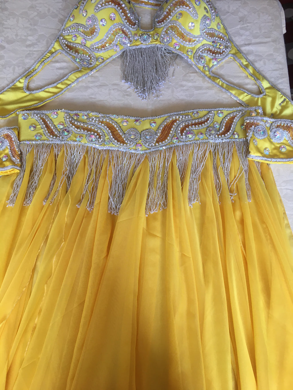 Professional Belly Dance Costume from Egypt / Belly dancer Custom Made Outfit