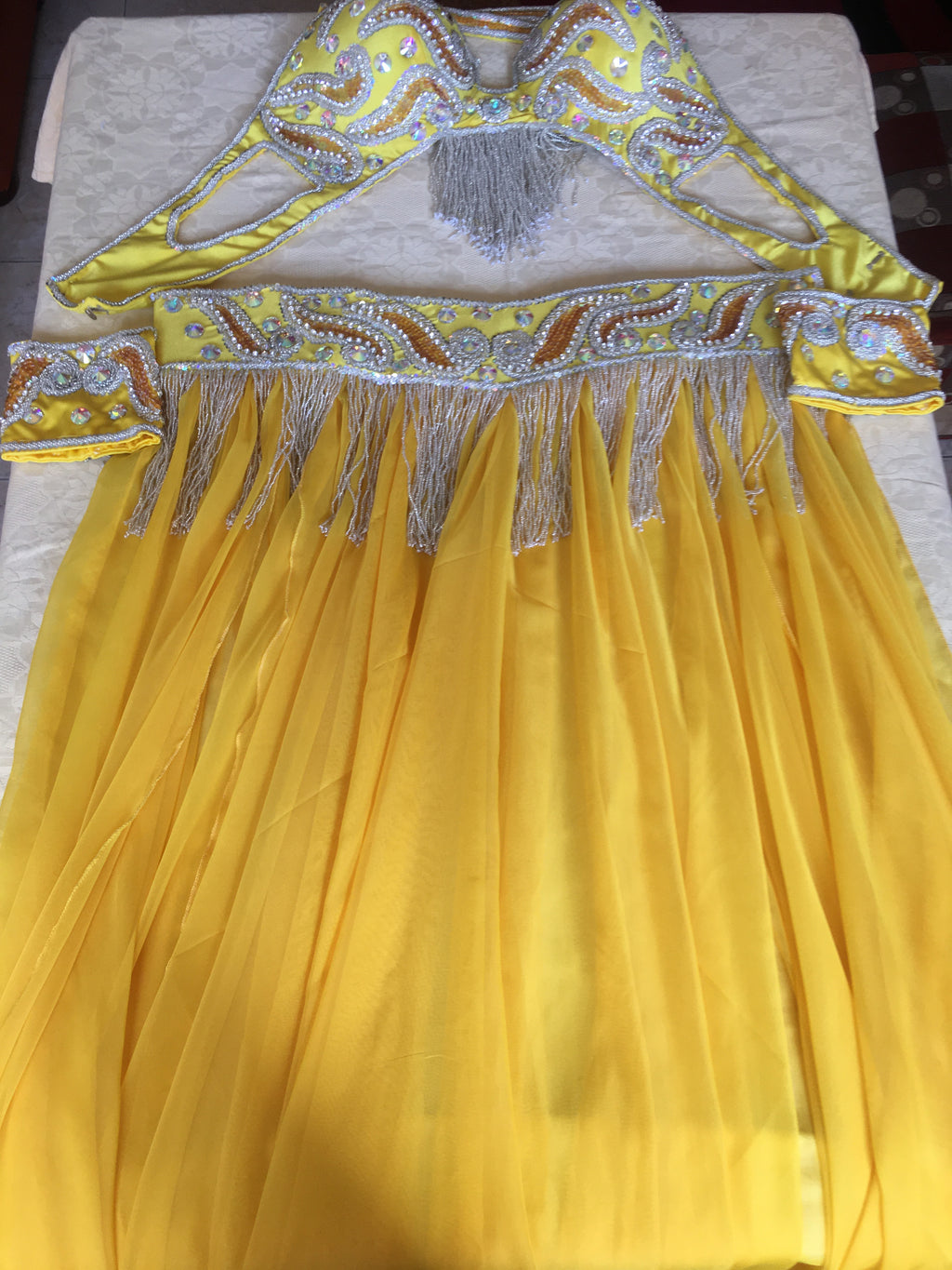 Professional Belly Dance Costume from Egypt / Belly dancer Custom Made Outfit