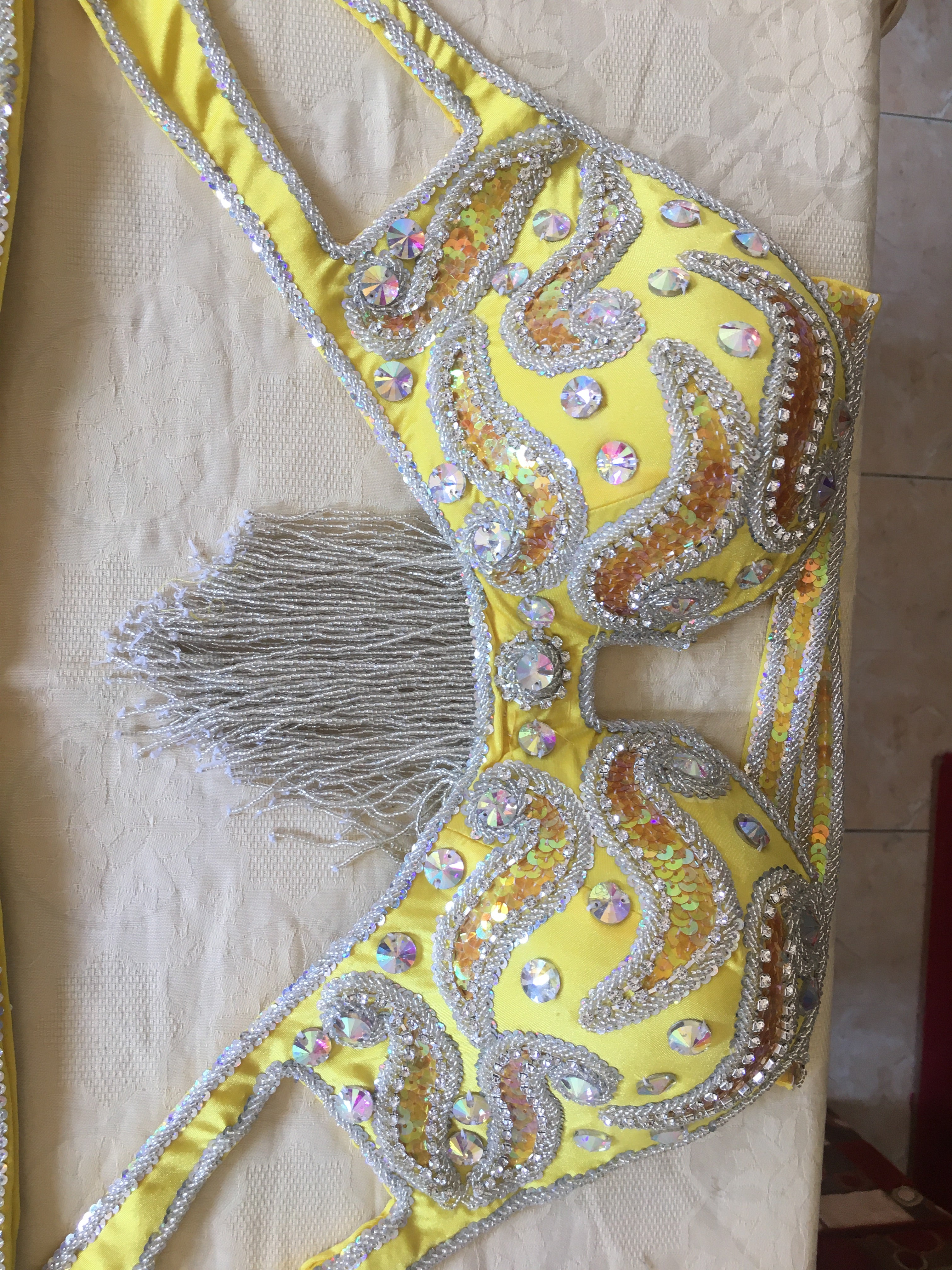 Professional Belly Dance Costume from Egypt / Belly dancer Custom Made Outfit