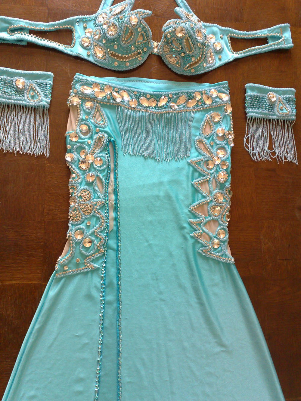 Sexy Egyptian professional belly dance costume, New Custom-made Belly Dance Dress, Handmade stitched dance outfit with side cutouts.
