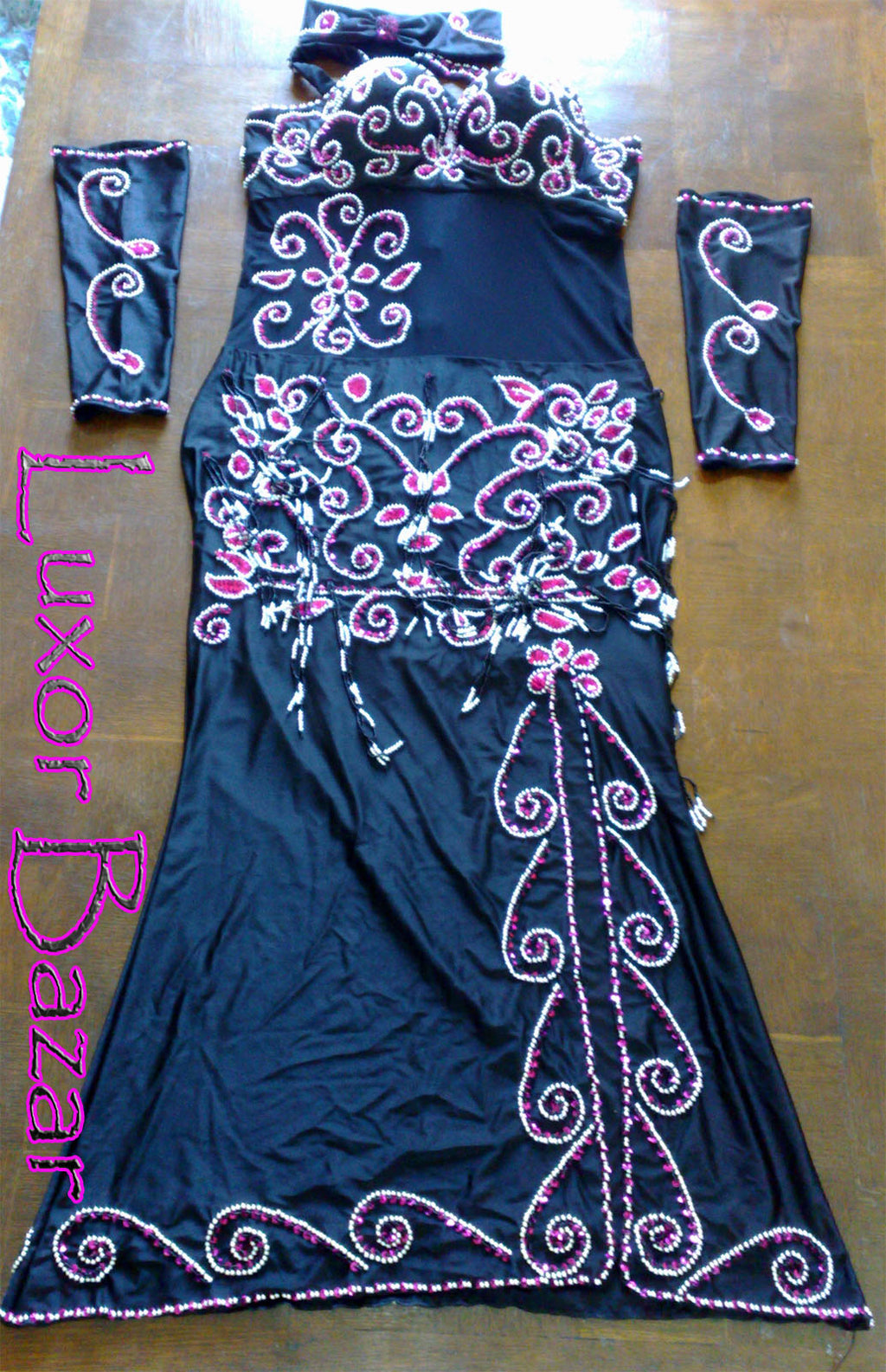 Sexy ägyptisches professionelles Bauchtanzkostüm, Bauchtanzkleid nach Maß, neues orientalisches Einteilerkleid, handgemachtes besticktes Tanzkleid