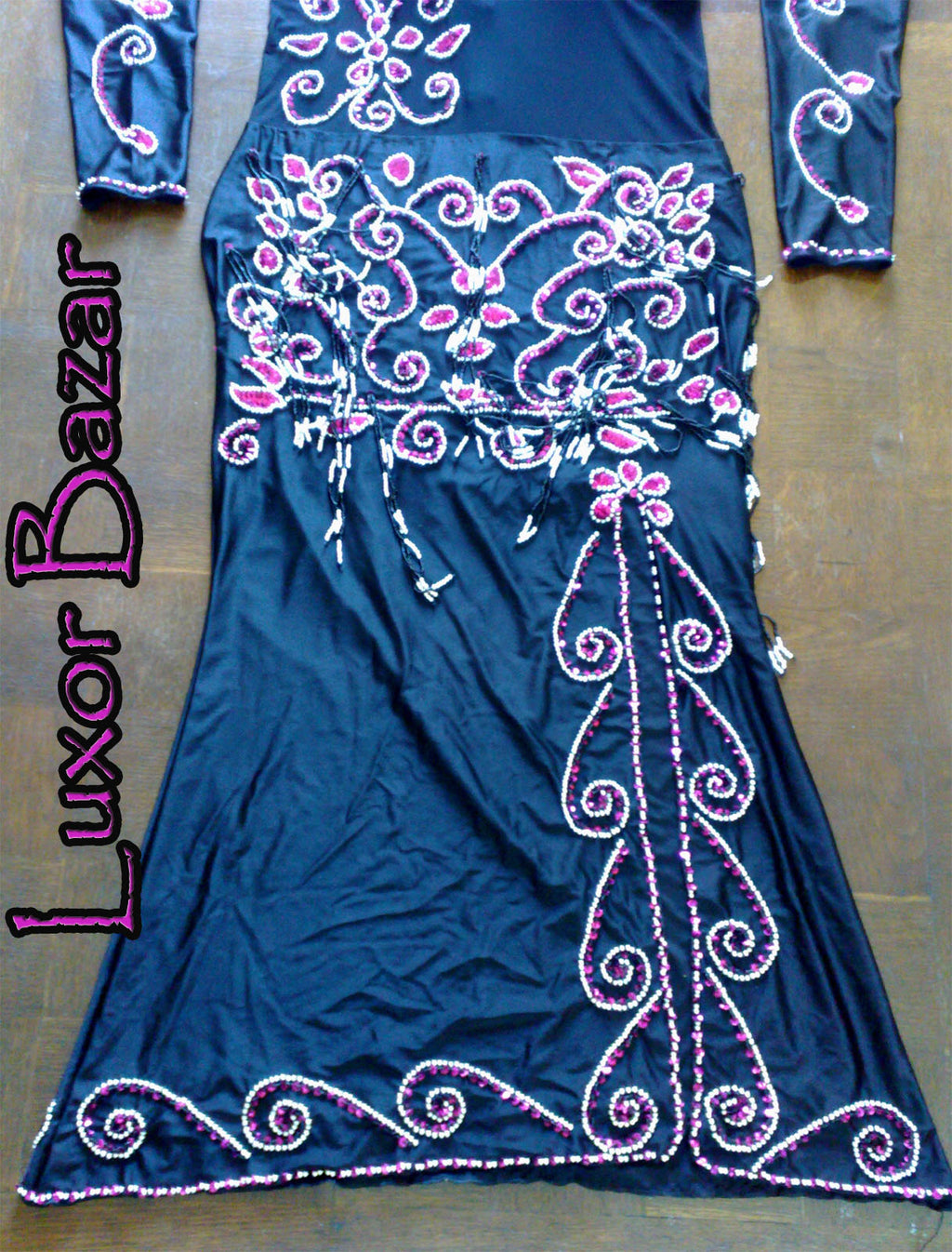 Sexy ägyptisches professionelles Bauchtanzkostüm, Bauchtanzkleid nach Maß, neues orientalisches Einteilerkleid, handgemachtes besticktes Tanzkleid