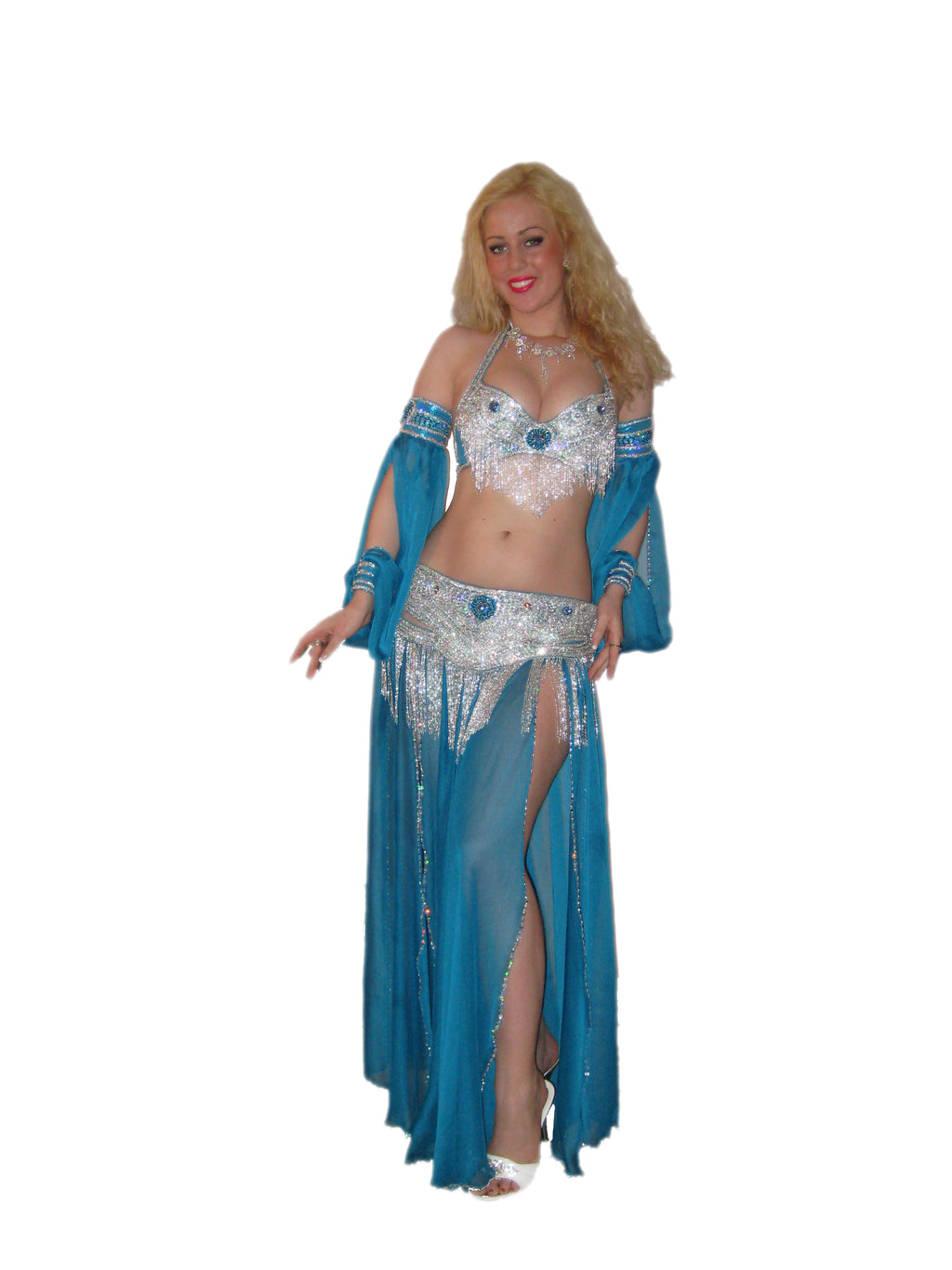 Professional Egyptian Belly Dance Costume – Custom Made in Any Color, New Luxor Bazar Design