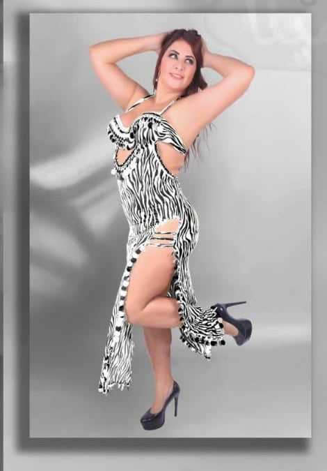 Egyptian handmade embellished belly dance costume, belly dance outfit with bra بدلة رقص شرقى
