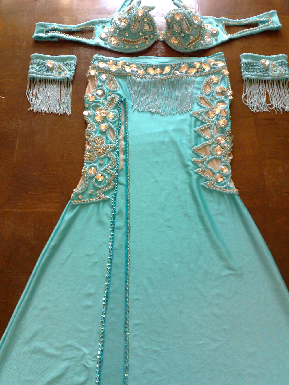 Sexy Egyptian professional belly dance costume, New Custom-made Belly Dance Dress, Handmade stitched dance outfit with side cutouts.