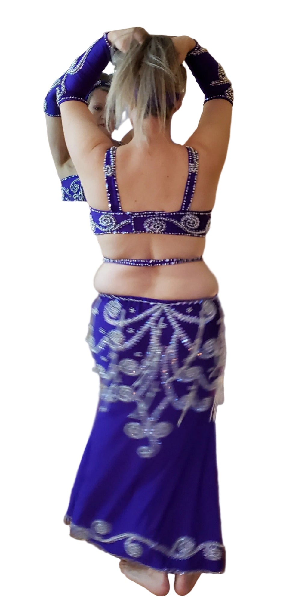 Professional Custom-Made Belly Dance Costume BELLYDANCE Dress + 2 Sleeves, Handmade Embroidered oriental dance outfit, made to order dress.