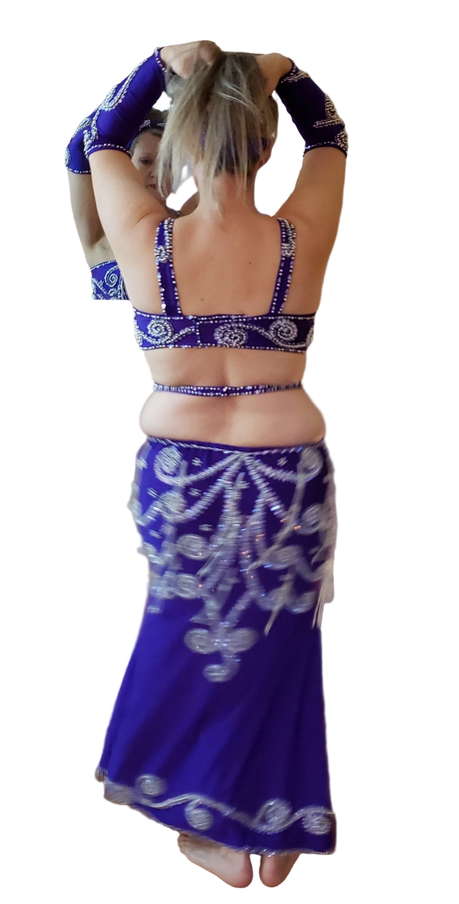 Professional Custom-Made Belly Dance Costume BELLYDANCE Dress + 2 Sleeves, Handmade Embroidered oriental dance outfit, made to order dress.