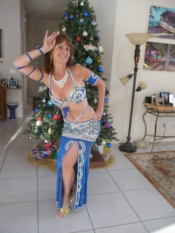 Professional Belly Dance Costume from Egypt Belly dancing Custom Made Any Color, New Gypsy Dance Outfit, Handmade Embroidered Costume