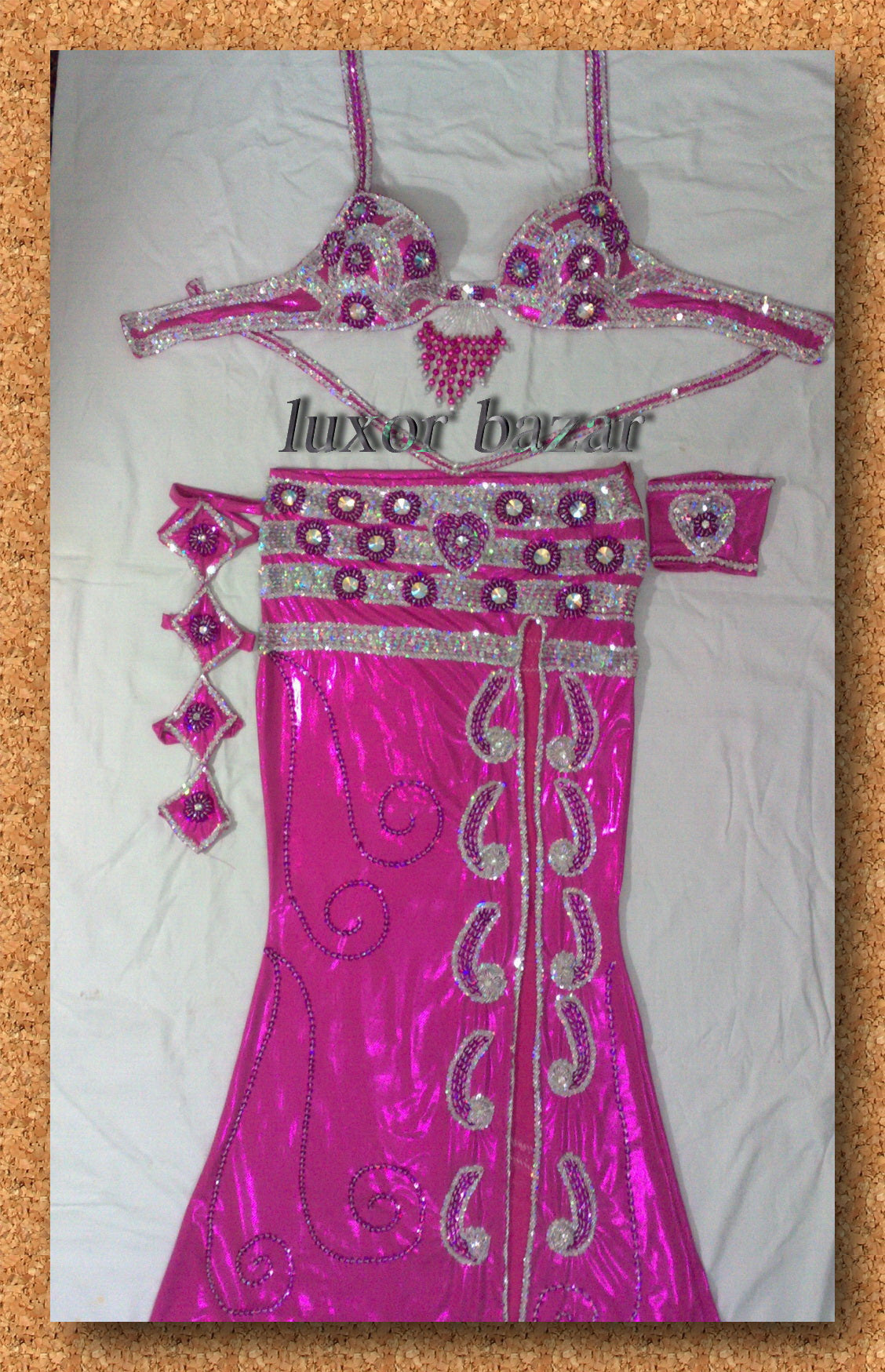 Professional Belly Dance Costume from Egypt BELLYDANCE Custom Made Any Colour, New Gypsy Dance Outfit, Handmade Embroidered Costume