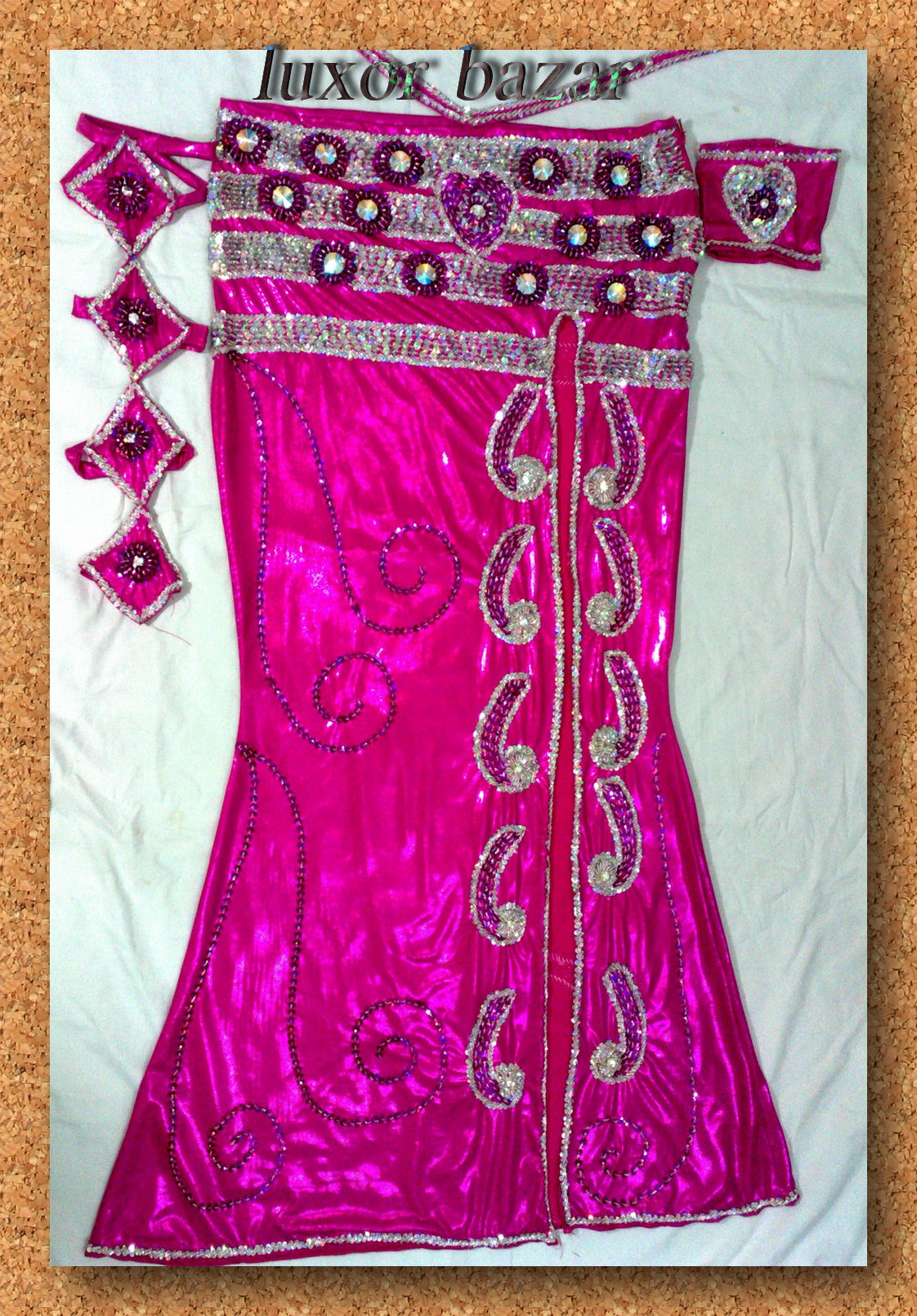 Professional Belly Dance Costume from Egypt BELLYDANCE Custom Made Any Colour, New Gypsy Dance Outfit, Handmade Embroidered Costume