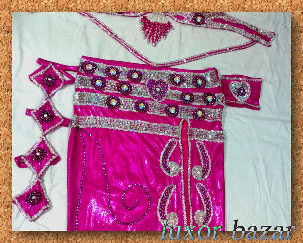 Professional Belly Dance Costume from Egypt BELLYDANCE Custom Made Any Colour, New Gypsy Dance Outfit, Handmade Embroidered Costume