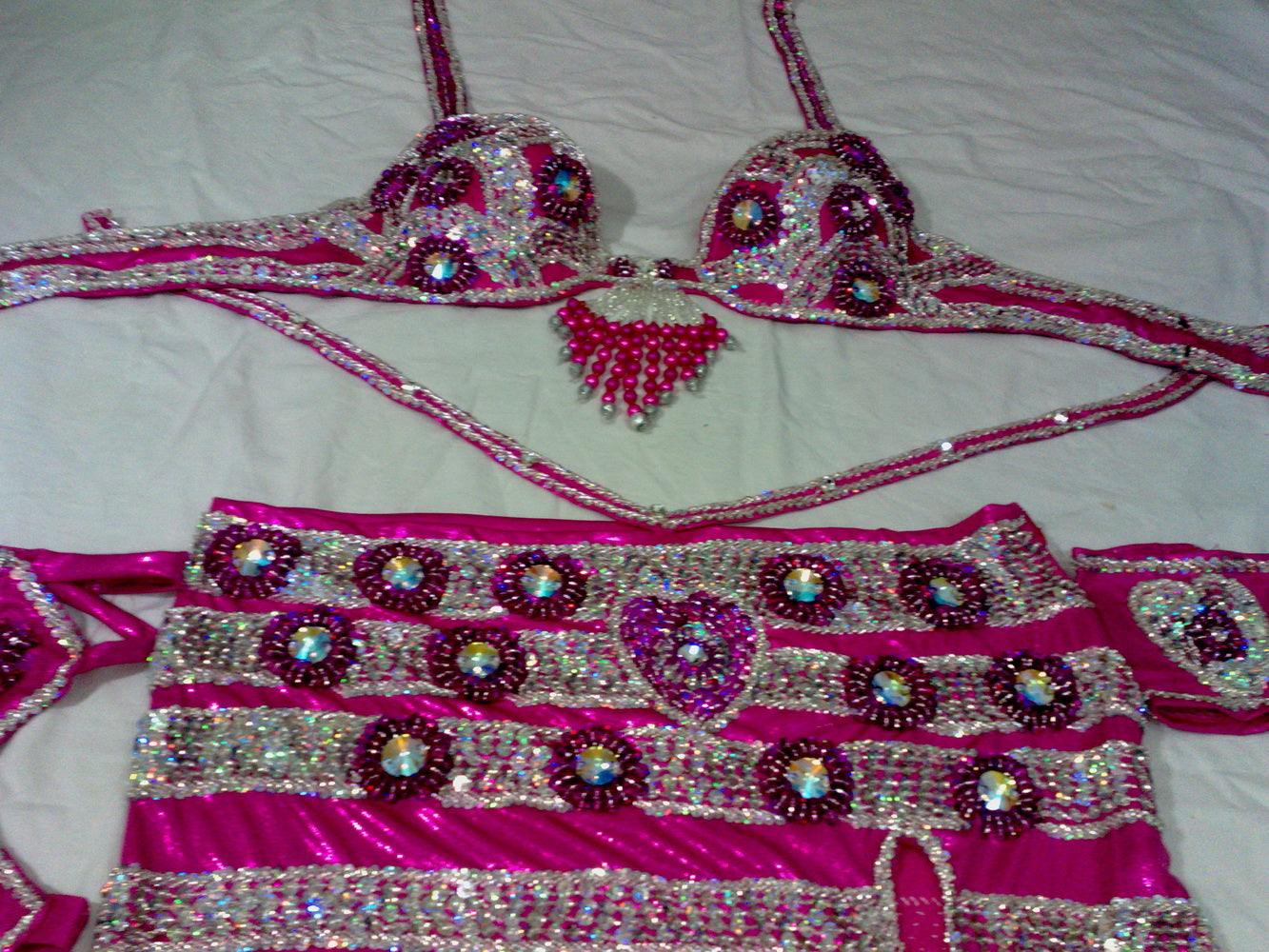 Professional Belly Dance Costume from Egypt BELLYDANCE Custom Made Any Colour, New Gypsy Dance Outfit, Handmade Embroidered Costume