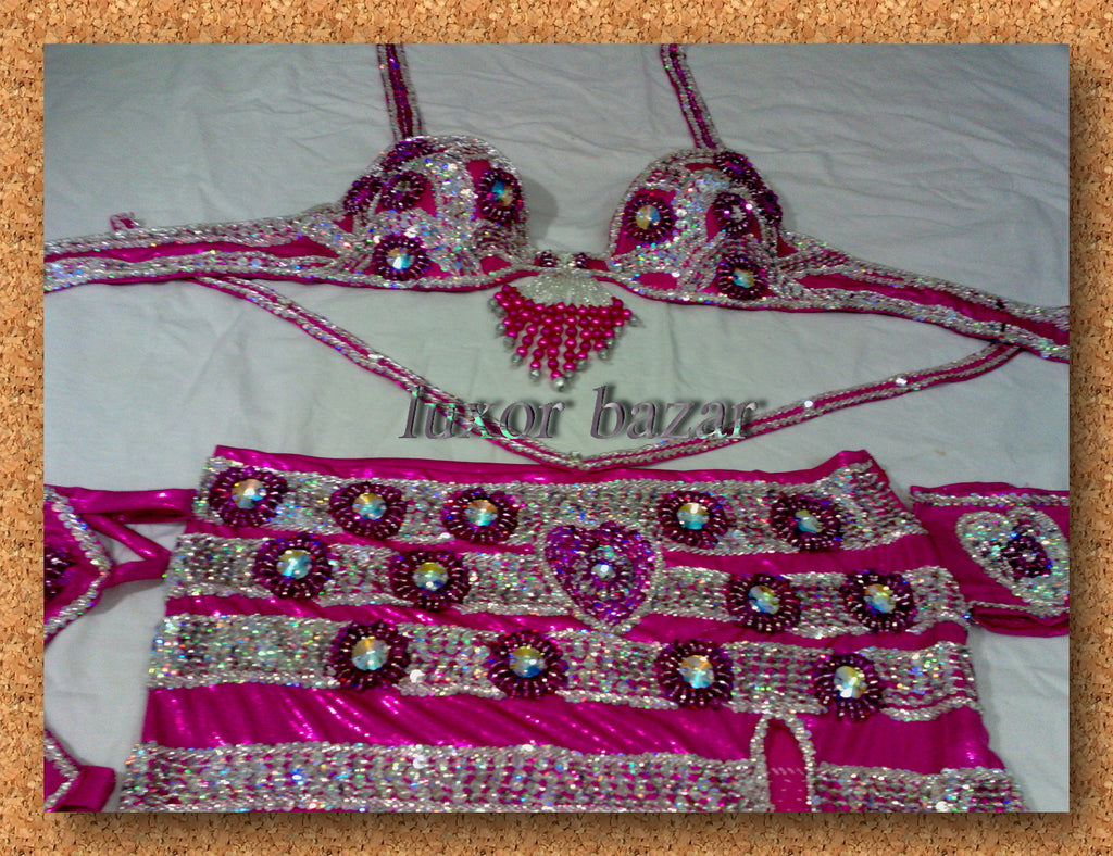 Professional Belly Dance Costume from Egypt BELLYDANCE Custom Made Any Colour, New Gypsy Dance Outfit, Handmade Embroidered Costume