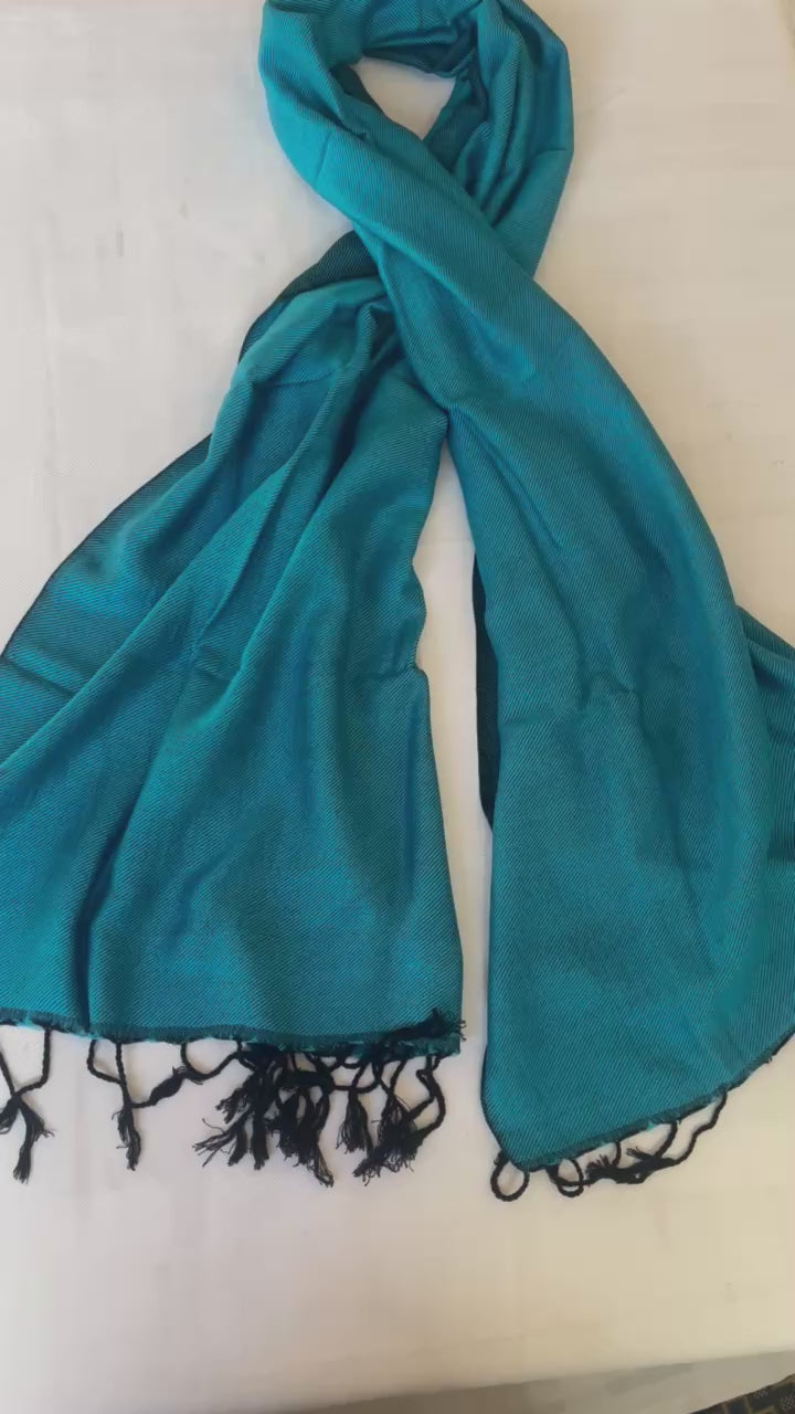 Egyptian Handmade Rectangular Shawl / Scarf for Both Men and Women, high quality Cotton blend handmade fabric, 200 cm length X 60 cm width