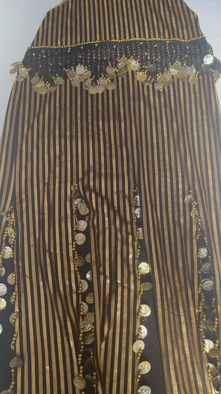 Egyptian belly dance costume, handmade embroidered bellydance dress, oriental handmade embellished dancing outfit بدلة رقص