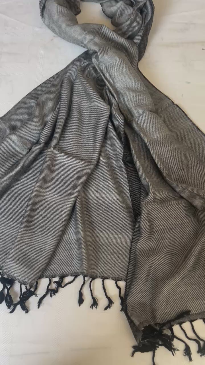 Egyptian Handmade Rectangular Shawl / Scarf for Both Men and Women, high quality Cotton blend handmade fabric, 200 cm length X 60 cm width