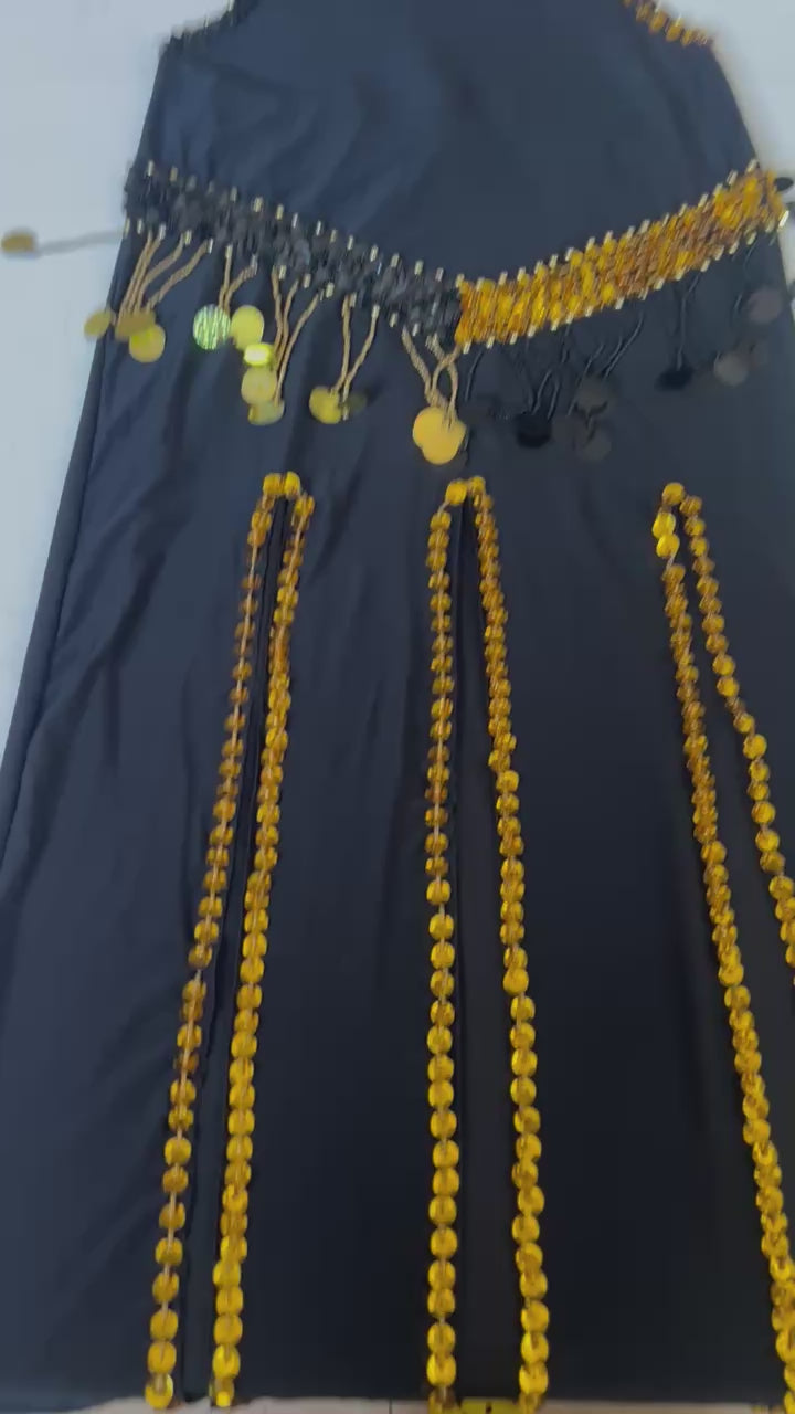 Egyptian Sexy belly dance costume, handmade beaded belly dance dress, بدلة رقص