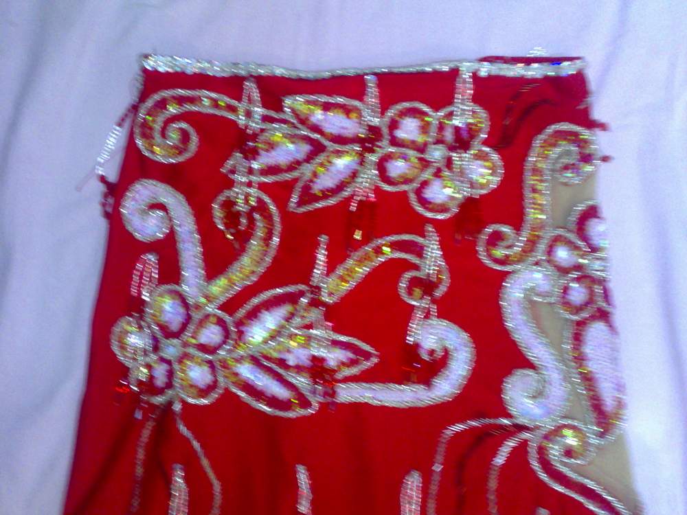 Neues ägyptisches Bauchtanzkostüm, maßgeschneidertes Bauchtanzkleid, handgemachtes orientalisches Stickerei-Outfit, Tribal-Tanzrock und BH, Gypsy-Tanz